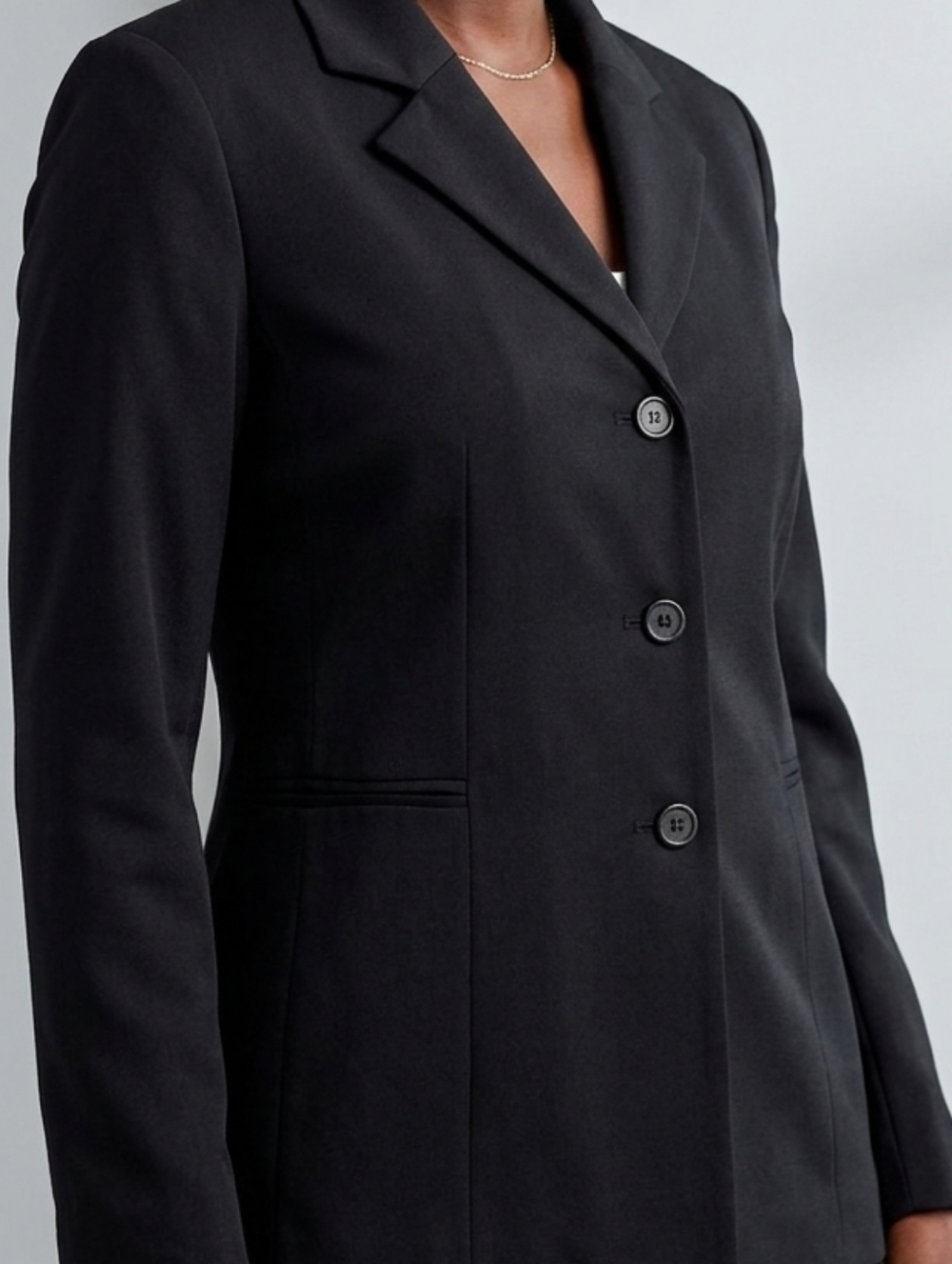 Mixit Black Three-Button Tailored Blazer #228